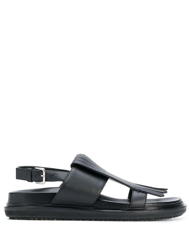 Marni Ankle Buckle Sandals - Black