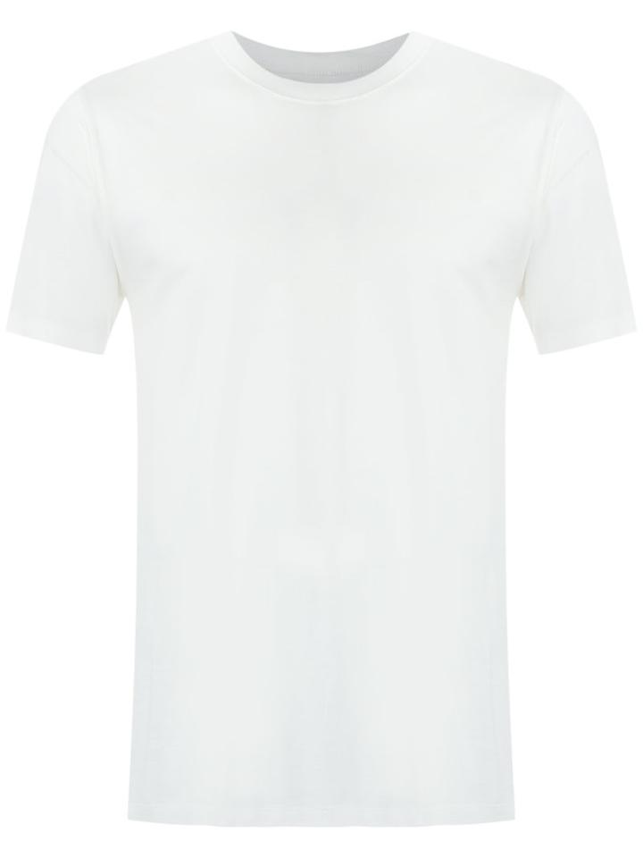 À La Garçonne - Plain T-shirt - Unisex - Cotton - P, White, Cotton