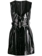 Pinko Crocodile-effect Dress - Black