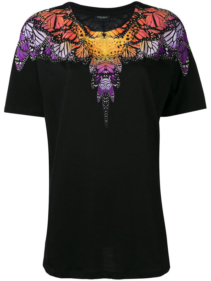 Marcelo Burlon County Of Milan Print T-shirt, Women's, Size: Medium, Black, Cotton