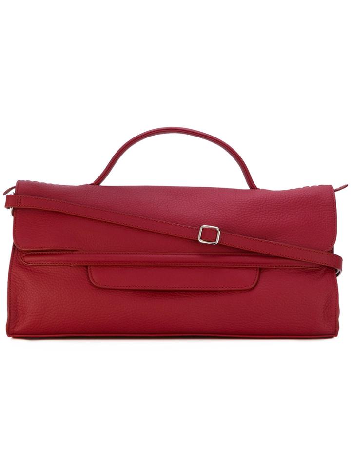 Zanellato Long Contast Strap Tote - Red