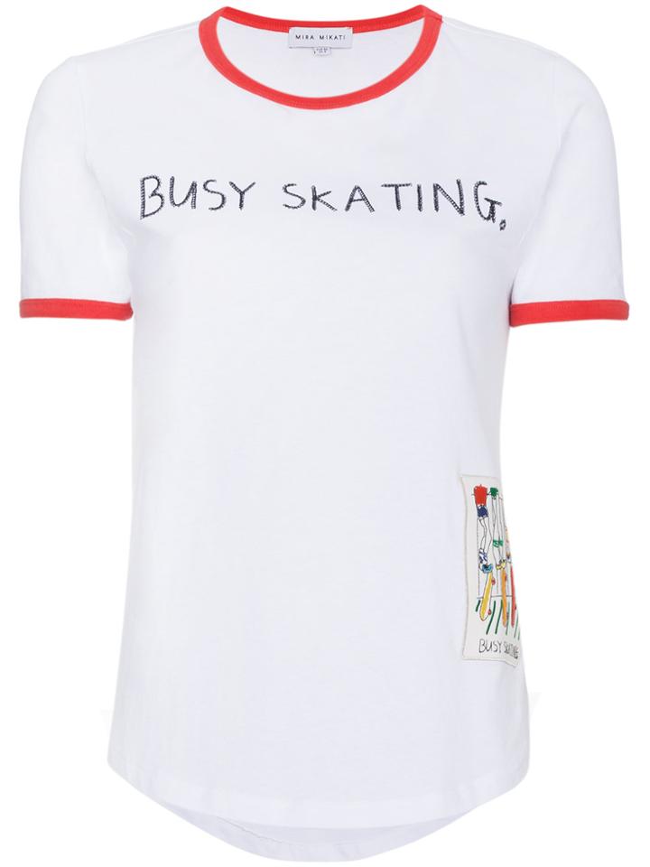 Mira Mikati Busy Skating T Shirt - White