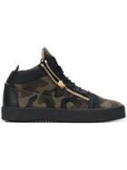 Giuseppe Zanotti Design Jimbo Camouflage Sneakers - Green