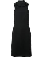 Strateas Carlucci Armour Split Dress, Women's, Size: Small, Black, Wool