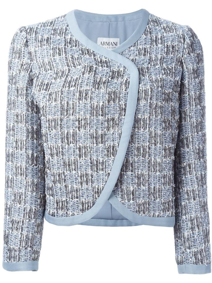 Armani Collezioni Bouclé Wrap Jacket