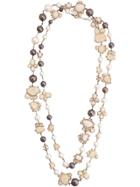 Chanel Vintage Cc Faux Pearl Necklace - Neutrals
