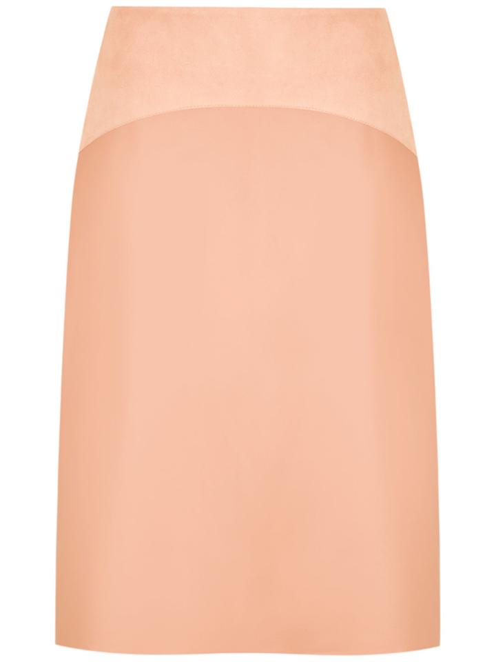 Egrey Chamois And Leather Skirt - Yellow & Orange