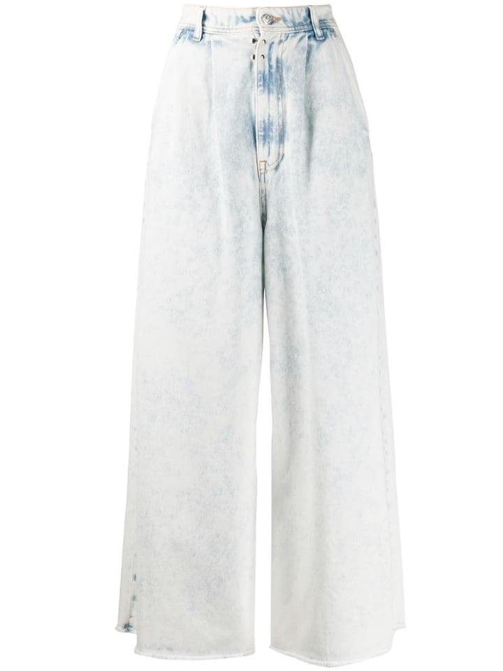 Mm6 Maison Margiela Wide-leg Denim Jeans - White