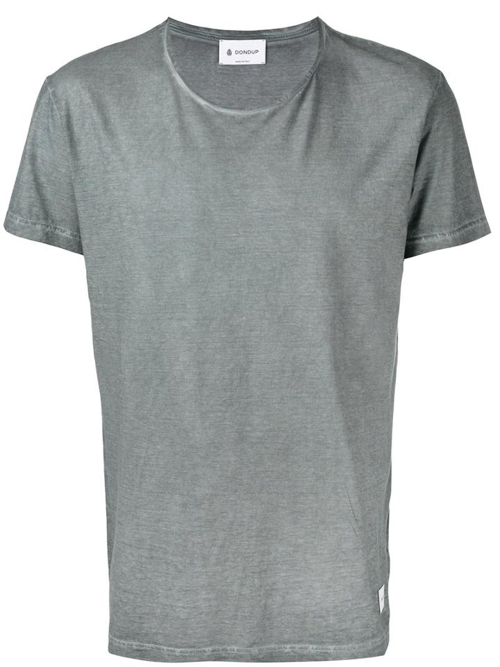 Dondup - Crew Neck T-shirt - Men - Cotton - Xl, Grey, Cotton