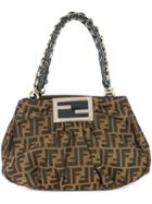 Fendi Pre-owned Zucca Chain Hand Bag - Brown