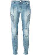 Pierre Balmain Biker Jeans, Women's, Size: 24, Blue, Cotton/spandex/elastane