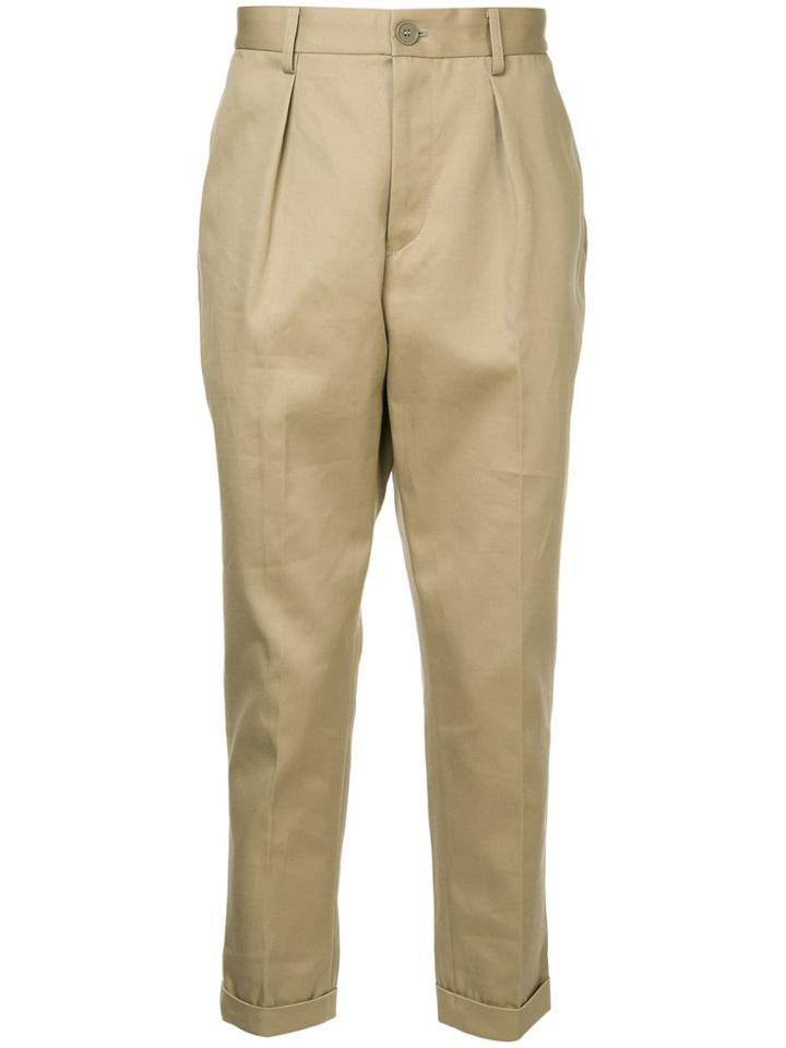Yoshiokubo Straight-leg Trousers - Brown
