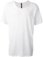 Attachment Scoop Neck T-shirt, Men's, Size: 5, White, Cotton