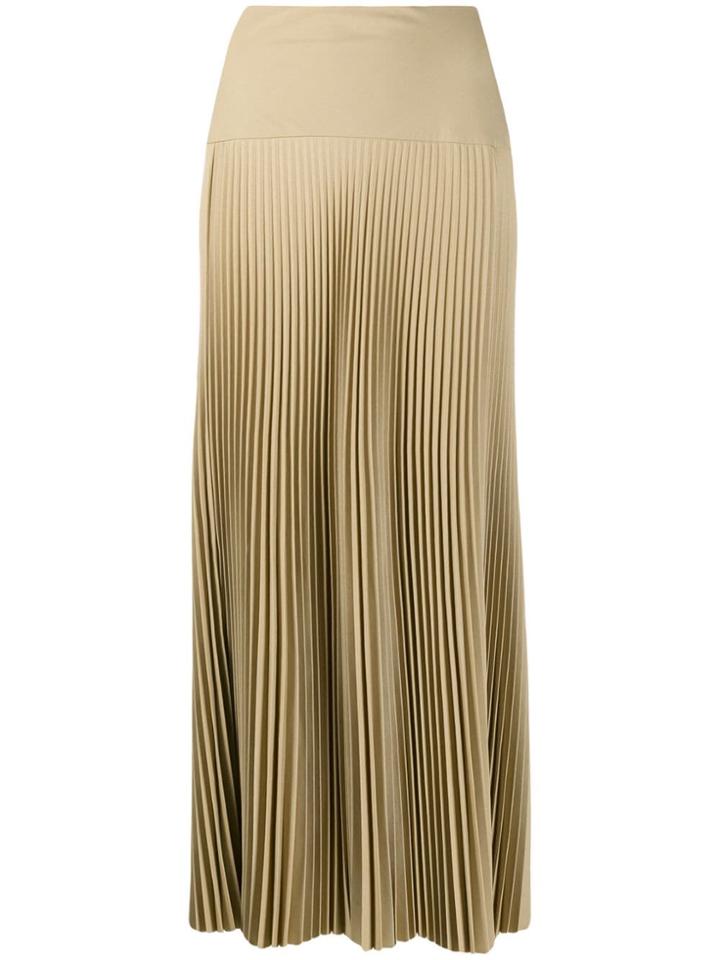 Joseph Pleated Maxi Skirt - Neutrals