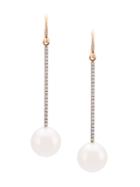 Irene Neuwirth 18kt White Gold, Diamond And Pearl Drop Earrings -