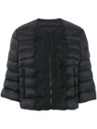Red Valentino - Cropped Puffer Jacket - Women - Polyamide/polyester - 40, Black, Polyamide/polyester