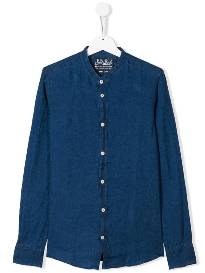 Mc2 Saint Barth Kids Teen Classic Lightweight Shirt - Blue