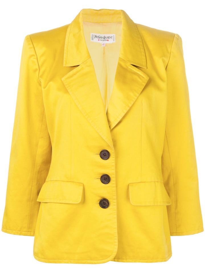 Yves Saint Laurent Vintage Single-breasted Blazer - Yellow & Orange