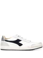 Diadora Original Distressed Style Sneakers - White