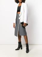 Ssheena Asymmetric Midi Skirt - Grey
