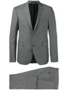 Tagliatore Slim-fit Suit, Men's, Size: 48, Grey, Cupro/virgin Wool