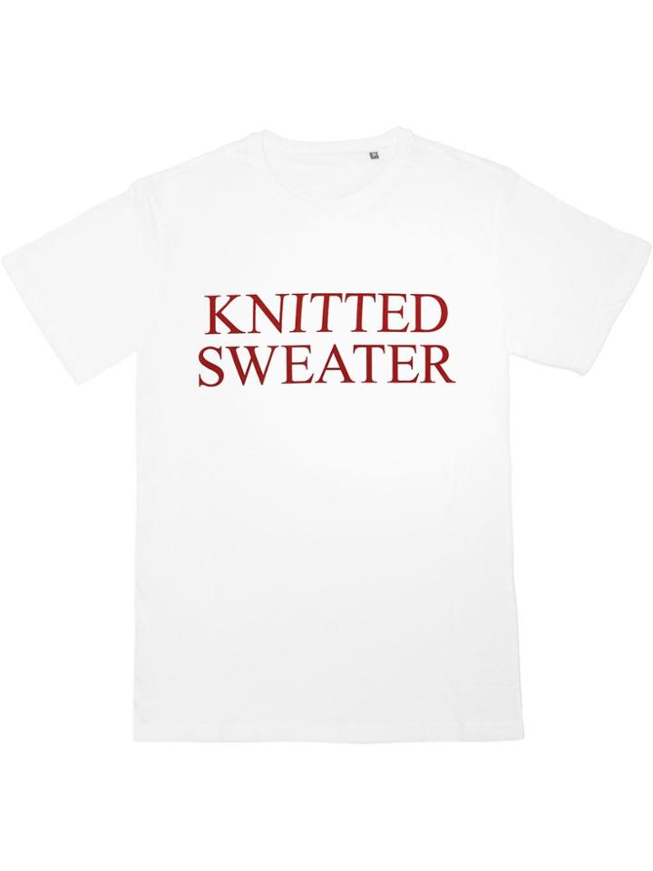 Browns X Fantastic Man Knitted Sweater Cotton T-shirt - White