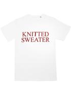 Browns X Fantastic Man Knitted Sweater Cotton T-shirt - White