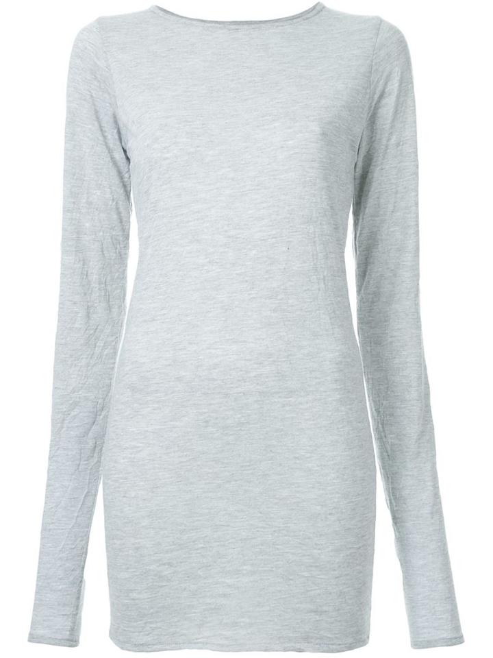 Strateas Carlucci Longsleeved Slim Top, Women's, Size: Large, Grey, Nylon/wool