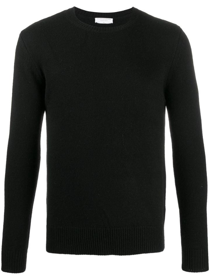 Majestic Filatures Long-sleeve Fitted Sweater - Black
