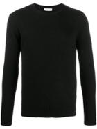 Majestic Filatures Long-sleeve Fitted Sweater - Black