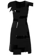 Gloria Coelho Panelled A-line Dress - Black