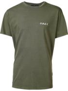Obey Logo Print T-shirt, Men's, Size: Large, Green, Cotton