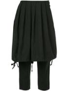 Comme Des Garçons Vintage Pinstriped Kilt Trousers - Black