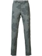 Oamc - Floral Print Chino Trousers - Men - Cotton/cupro/virgin Wool - 46, Grey, Cotton/cupro/virgin Wool