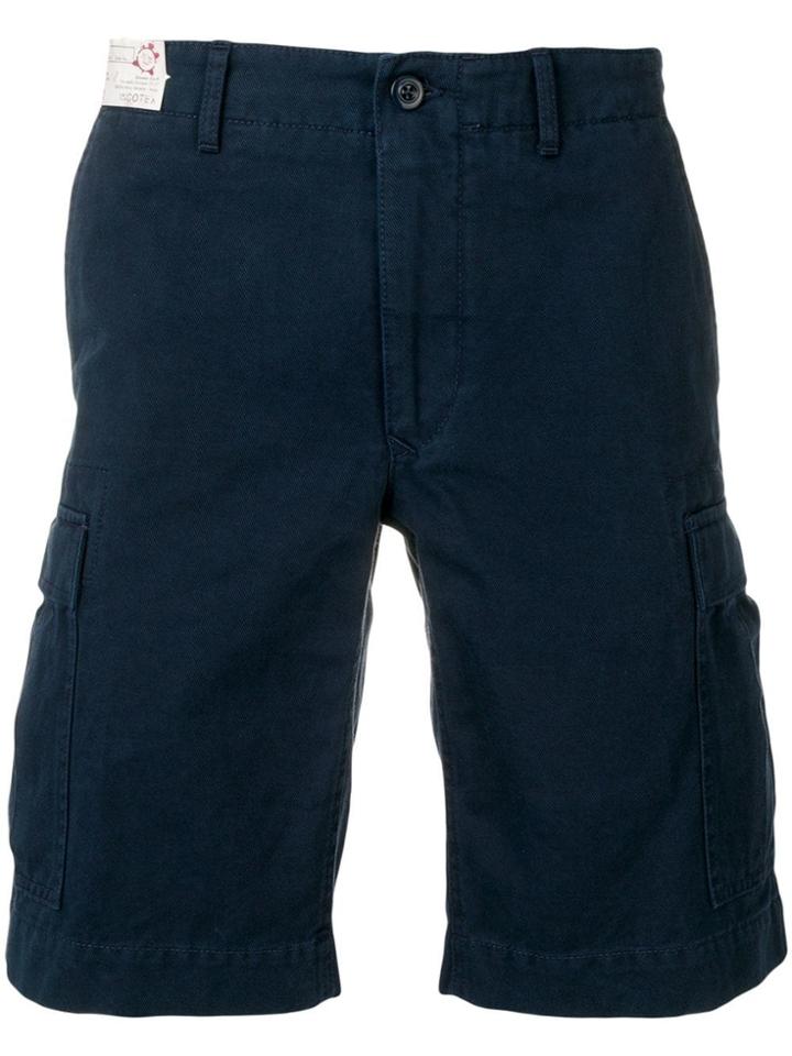 Incotex Cargo Pocket Shorts - Blue