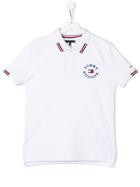 Tommy Hilfiger Junior Logo Polo Shirt - White