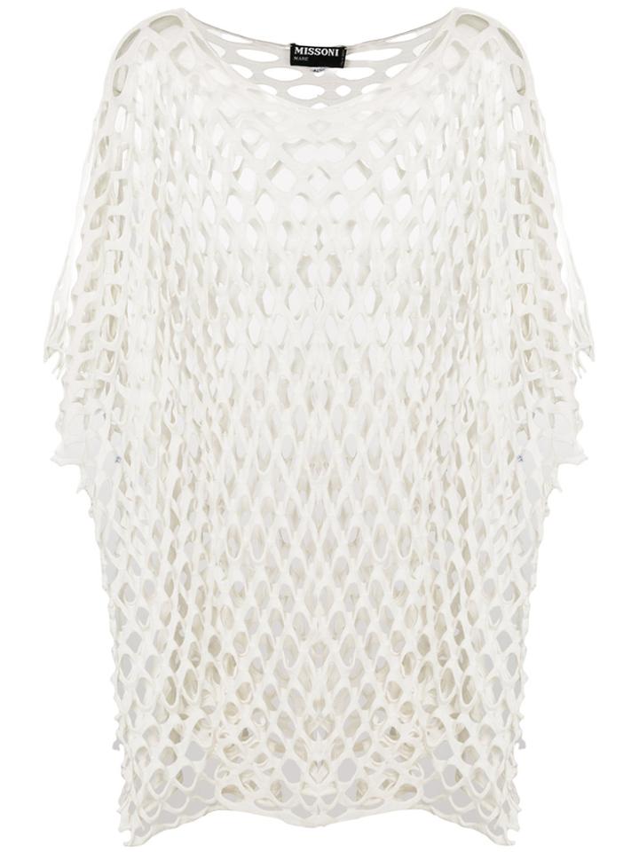 Missoni Vintage Net Shift Blouse - White