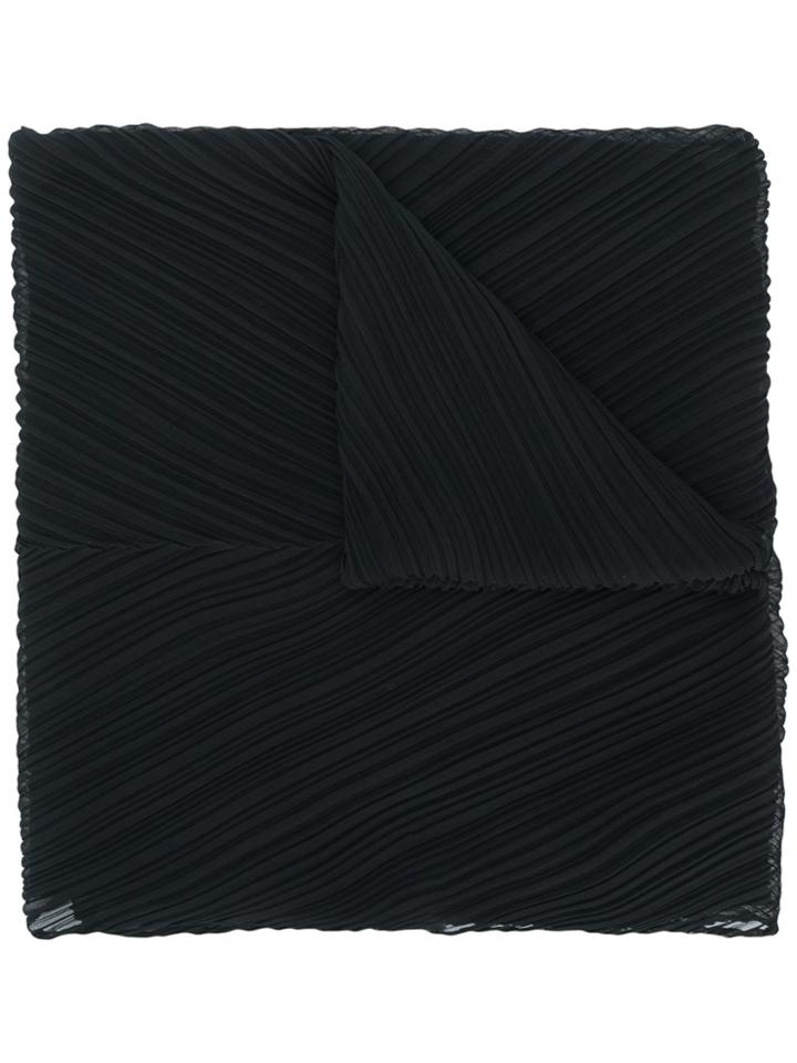 Pleats Please By Issey Miyake Classic Pleated Scarf - Black