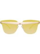 Linda Farrow D-frame United Nude Sunglasses - Metallic