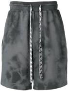 Riccardo Comi Tie-dye Track Shorts - Grey