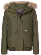 Woolrich Padded Fur Jacket - Green