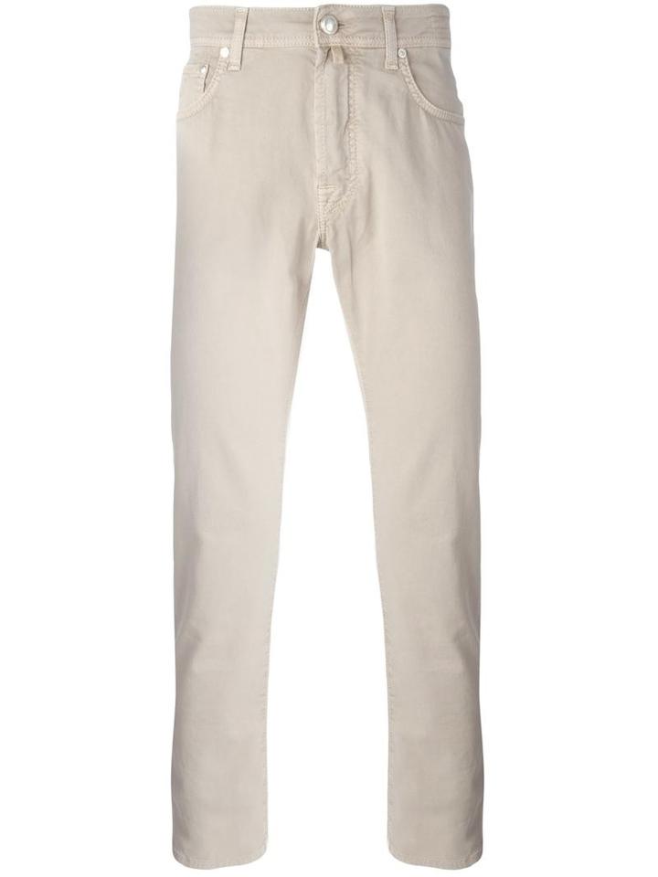 Jacob Cohen Straight Leg Jeans, Men's, Size: 32, Nude/neutrals, Cotton/spandex/elastane