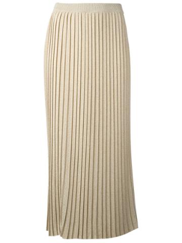 D'enia - Pleated Skirt - Women - Nylon/polyamide/acetate - M, Women's, Nude/neutrals, Nylon/polyamide/acetate