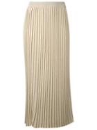 D'enia - Pleated Skirt - Women - Nylon/polyamide/acetate - M, Women's, Nude/neutrals, Nylon/polyamide/acetate
