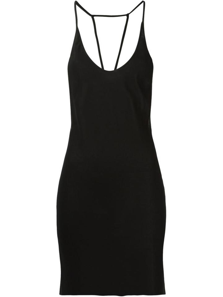 Ann Demeulemeester Long Open Back Tank Top, Women's, Size: 34, Black, Viscose
