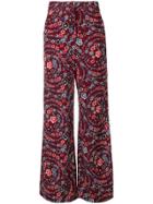 See By Chloé Floral Palazzo Trousers - Pink & Purple