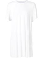 Julius Elongated Raw Edge T-shirt, Men's, Size: 3, White, Cotton/silk/modal/rayon