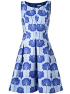 P.a.r.o.s.h. - Floral Print Dress - Women - Silk/polyamide/polyester/viscose - L, Women's, Blue, Silk/polyamide/polyester/viscose