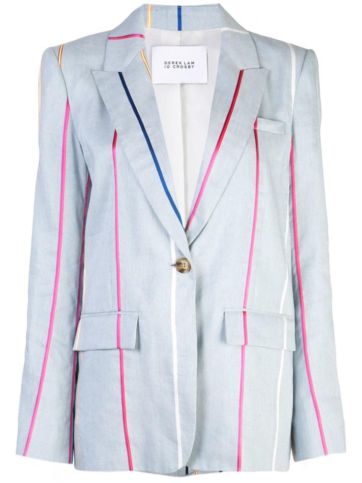 Derek Lam 10 Crosby Single Button Blazer - Blue