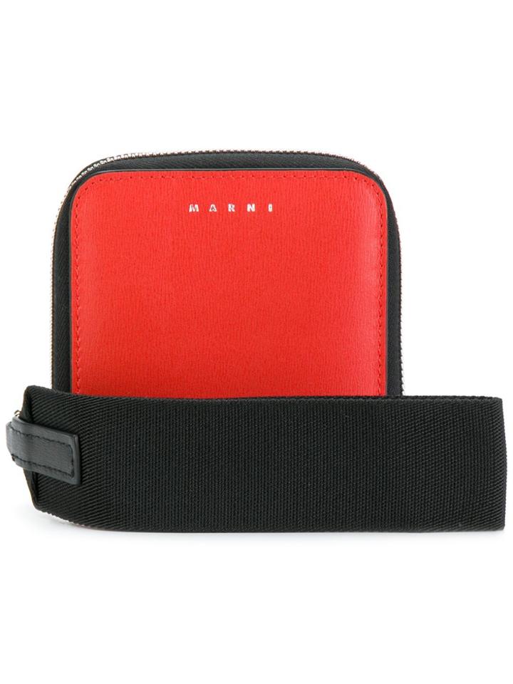 Marni Zip-around Purse - Red
